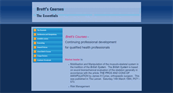 Desktop Screenshot of brettscourses.com