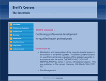 Tablet Screenshot of brettscourses.com